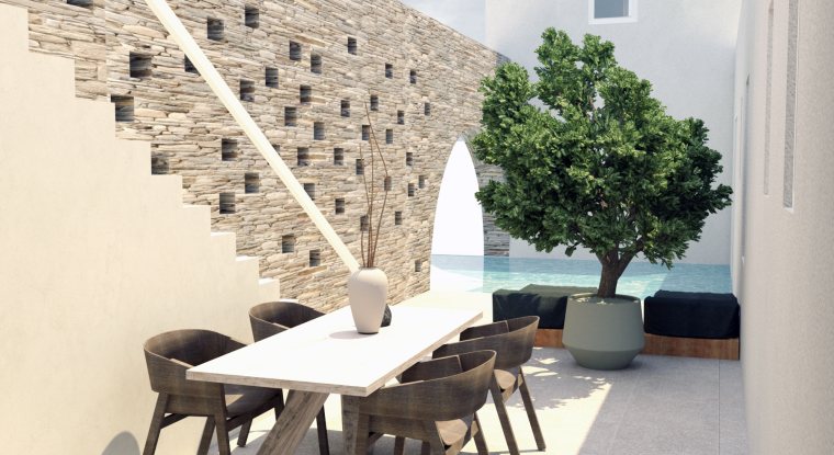 Stone terrace